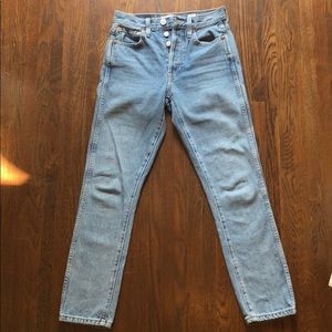 Re/done light wash denim